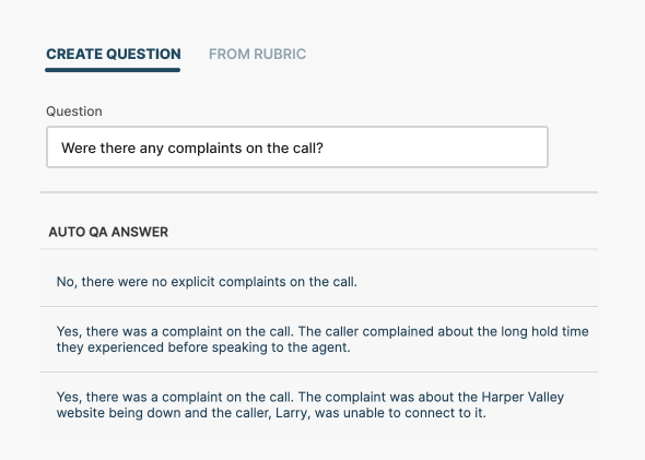 Screenshot of Gridspace AutoQA